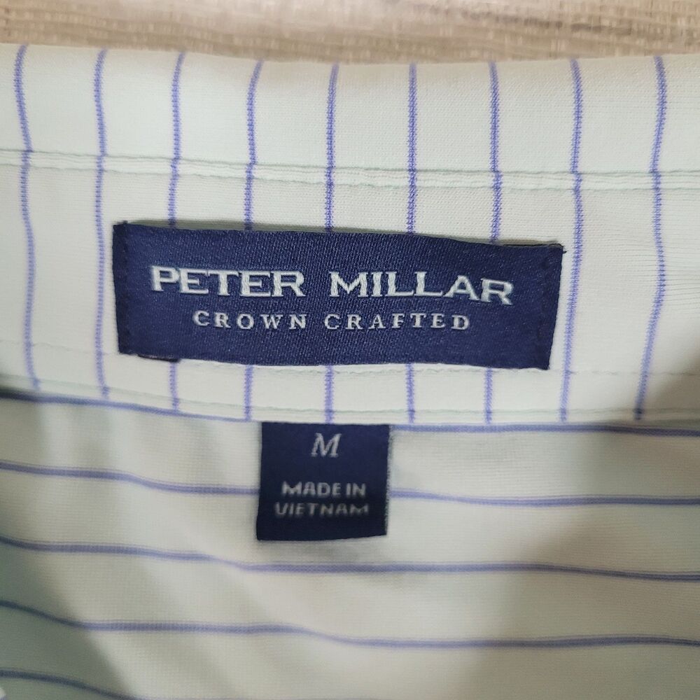 Peter Millar Crown Crafted Pine Tree Golf Country Club FL Stripe Polos Med (2) - Picture 5 of 16